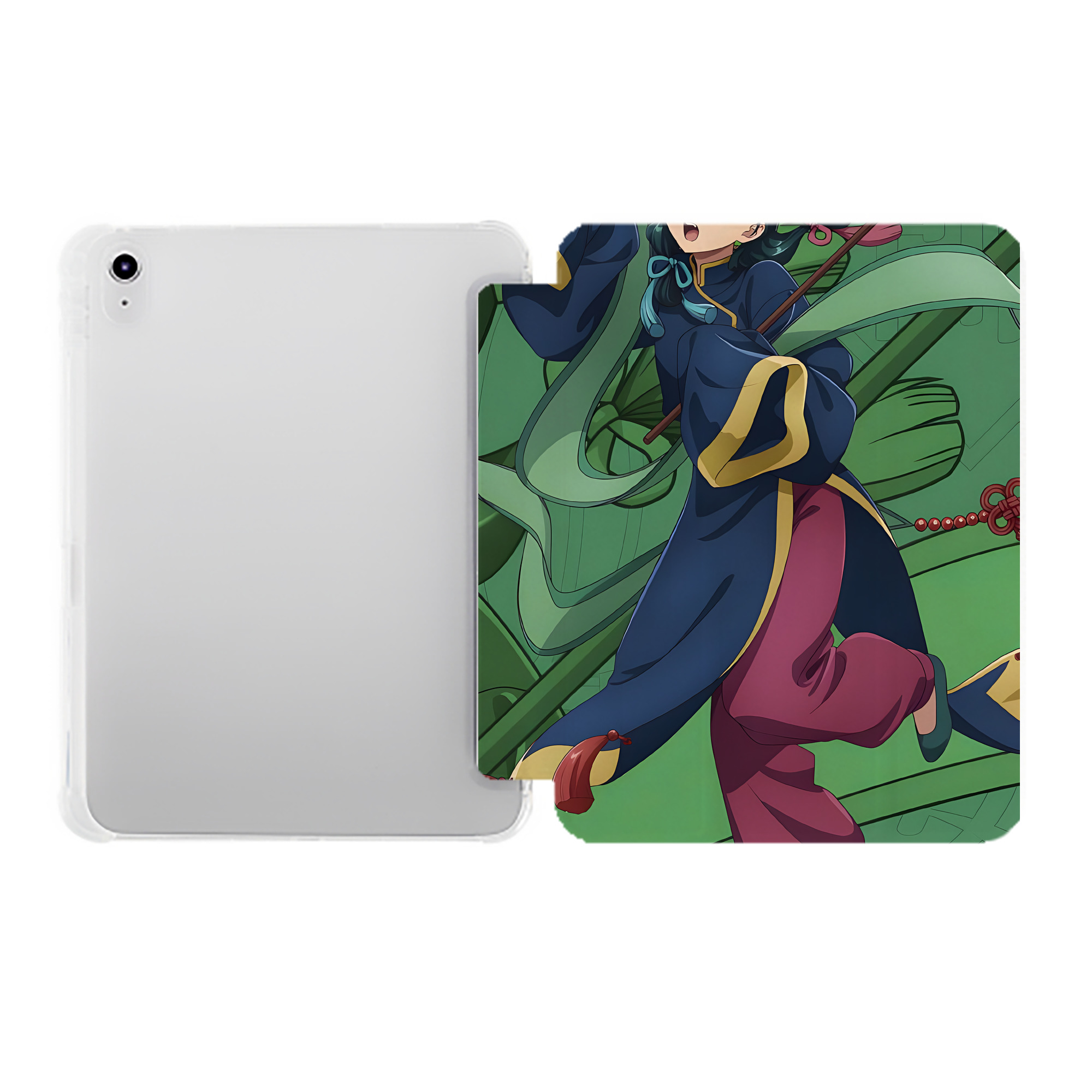（画像用） 薬屋のひとりごと The Apothecary Diaries IPad ケース ペン収納付き 三つ折りスタンド PUレザー×シリコン 対応機種9.5/10.5/10.9インチ